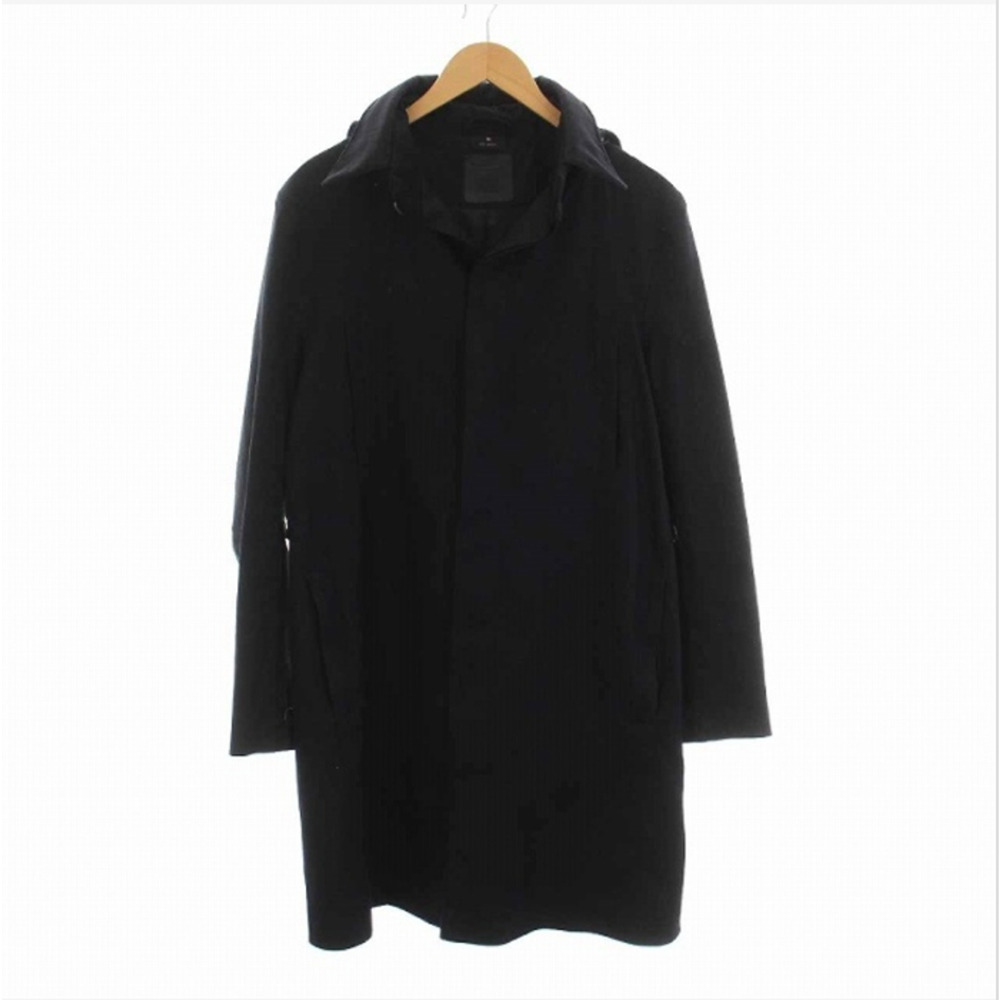 Norwegian Single Breast Rain Mid Length 1st Edition Raincoat - Black size Medium